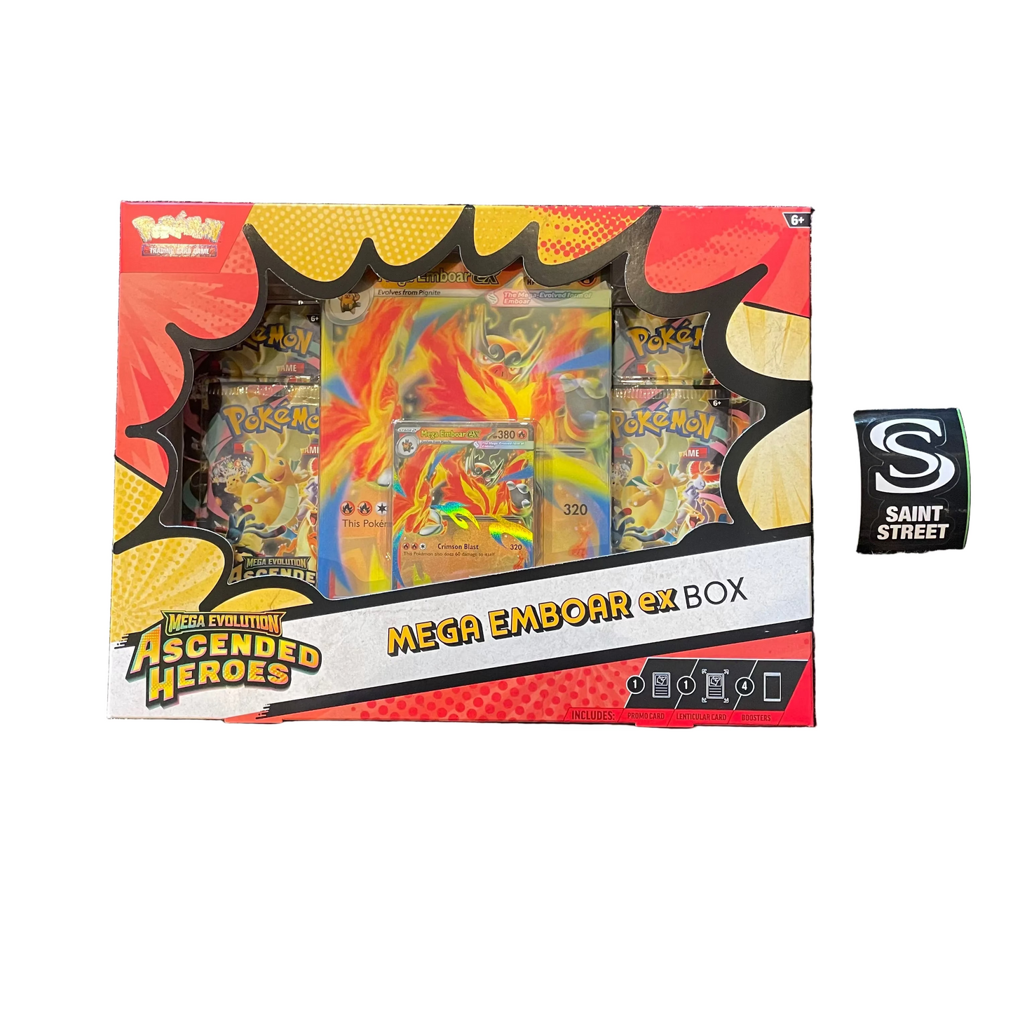 Pokemon Ascended Heroes Mega Emboar ex Box