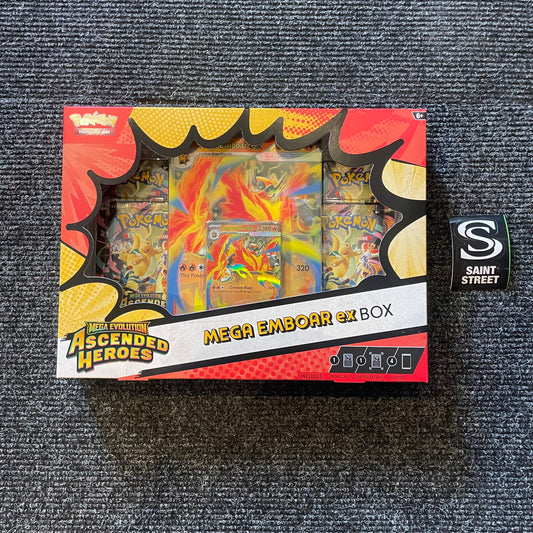 Pokemon Ascended Heroes Mega Emboar ex Box