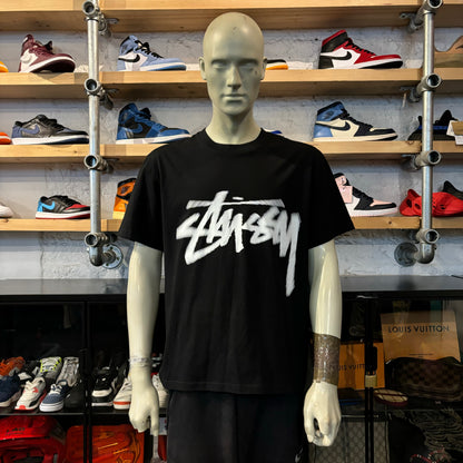 Stussy Motion Logo Tee Black