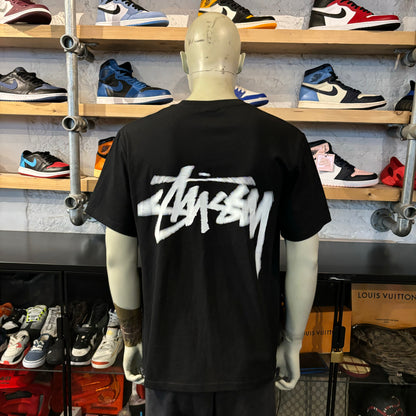 Stussy Motion Logo Tee Black