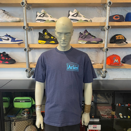 Aries Logo Tee Navy