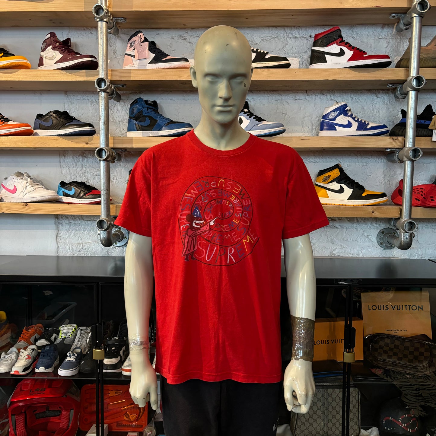 Supreme 'Spiral' Tee Red
