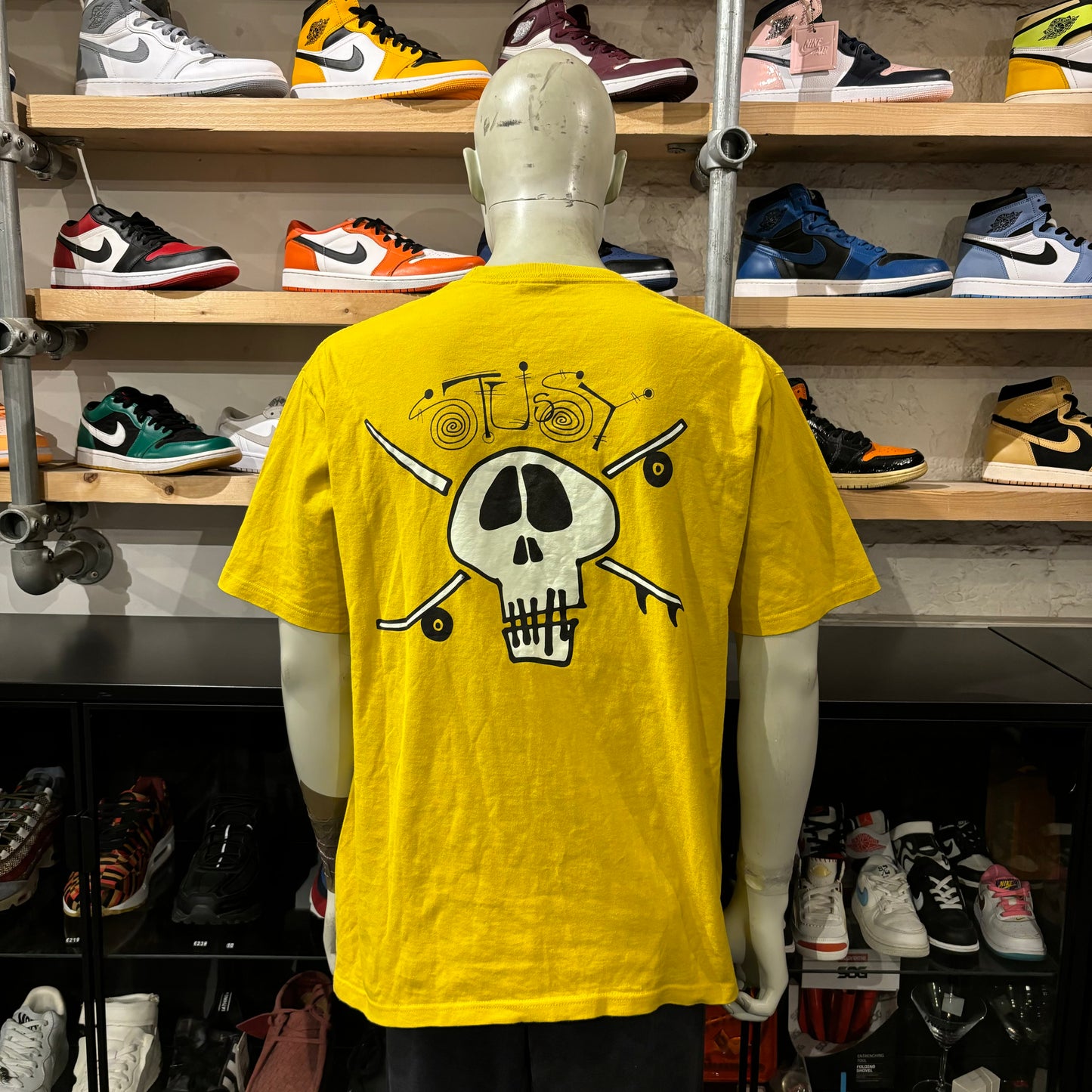 Stussy Skull Tee Yellow