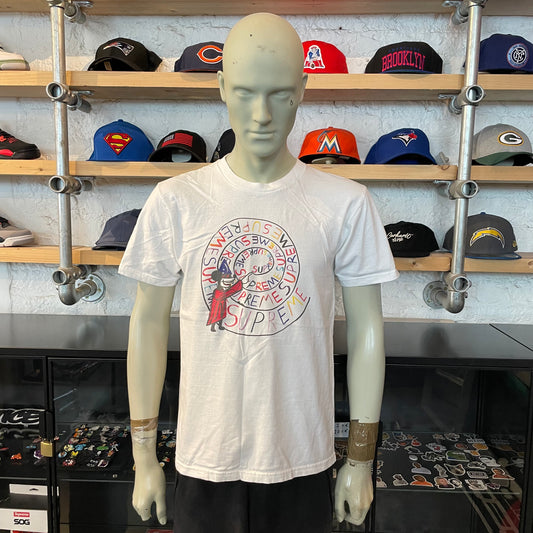 Supreme Swirl Tee White , M