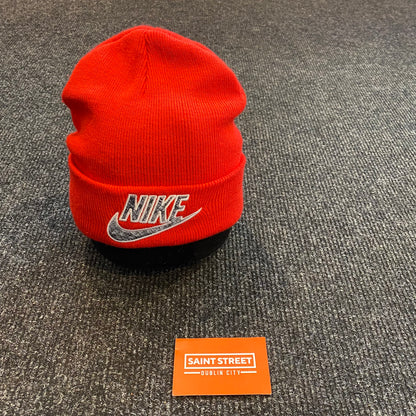 Supreme X Nike Snakeskin Beanie Red