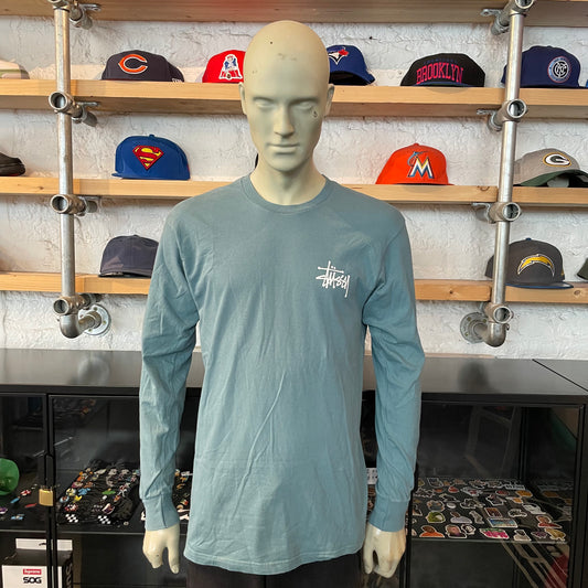 Stussy Logo LS Tee Teal
