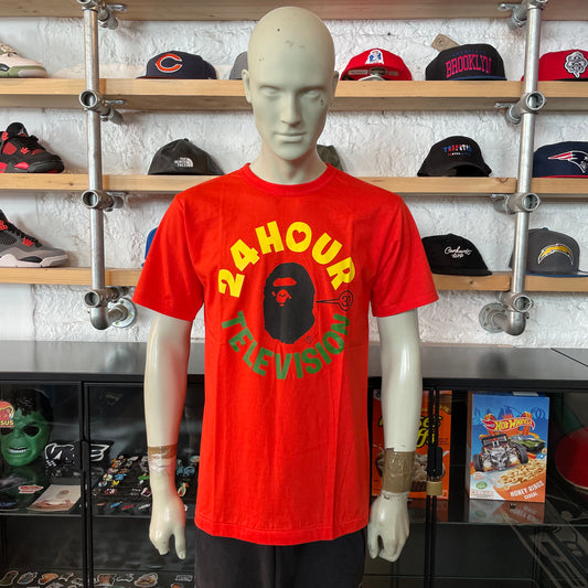 Bape 24 Hour TV Tee Red