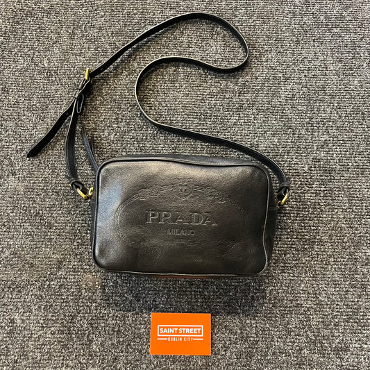 Prada Embossed Leather Womens Bag