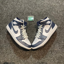 Load image into Gallery viewer, Jordan 1 Mid &#39;White/Obsidian&#39;
