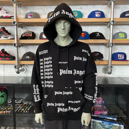 Palm Angels All Over Print Hoodie