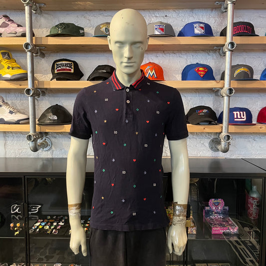 Gucci All Over Embroidered Polo