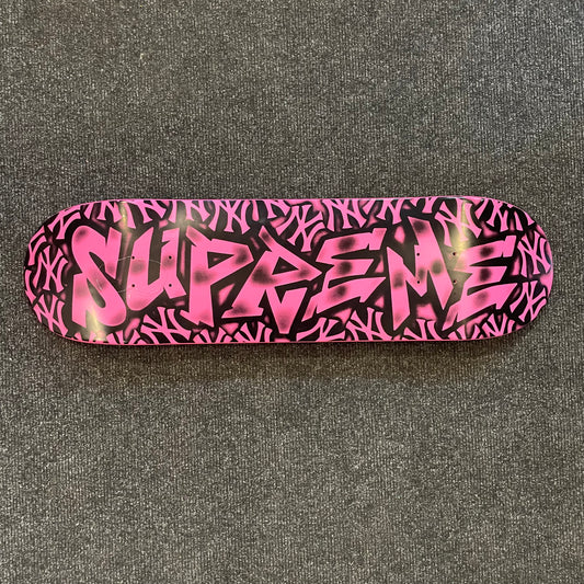 Supreme X New York Yankee Airbrush Deck Pink