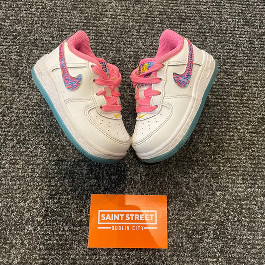 Nike AF1 Low White/Pink (TD)