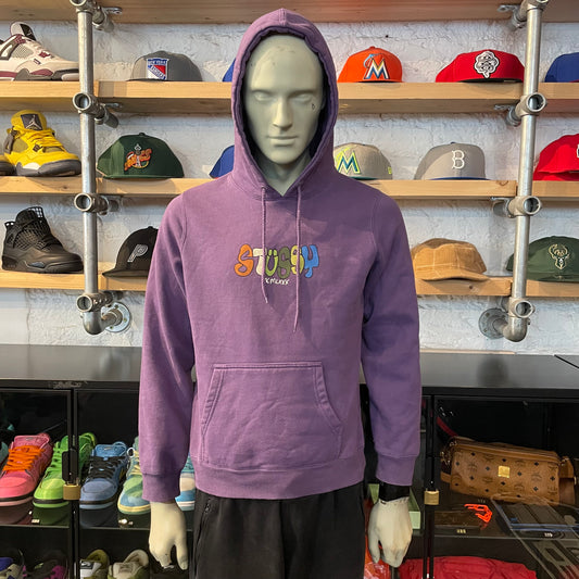 Stussy 'Multi Logo' Hoodie Purple