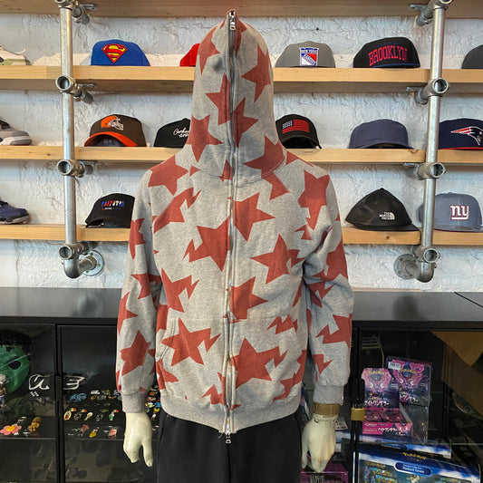 Bapesta Hoodie Grey/Red