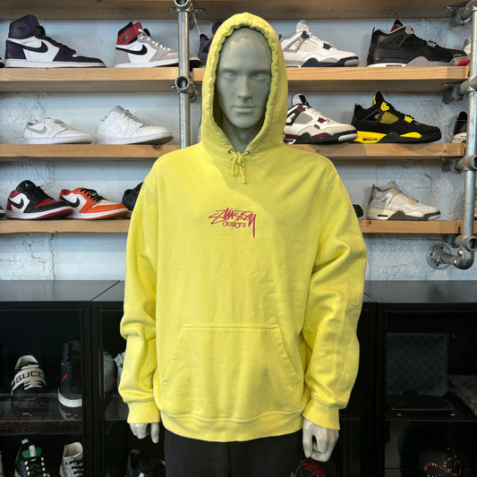 Stussy Designs Hoodie Yellow