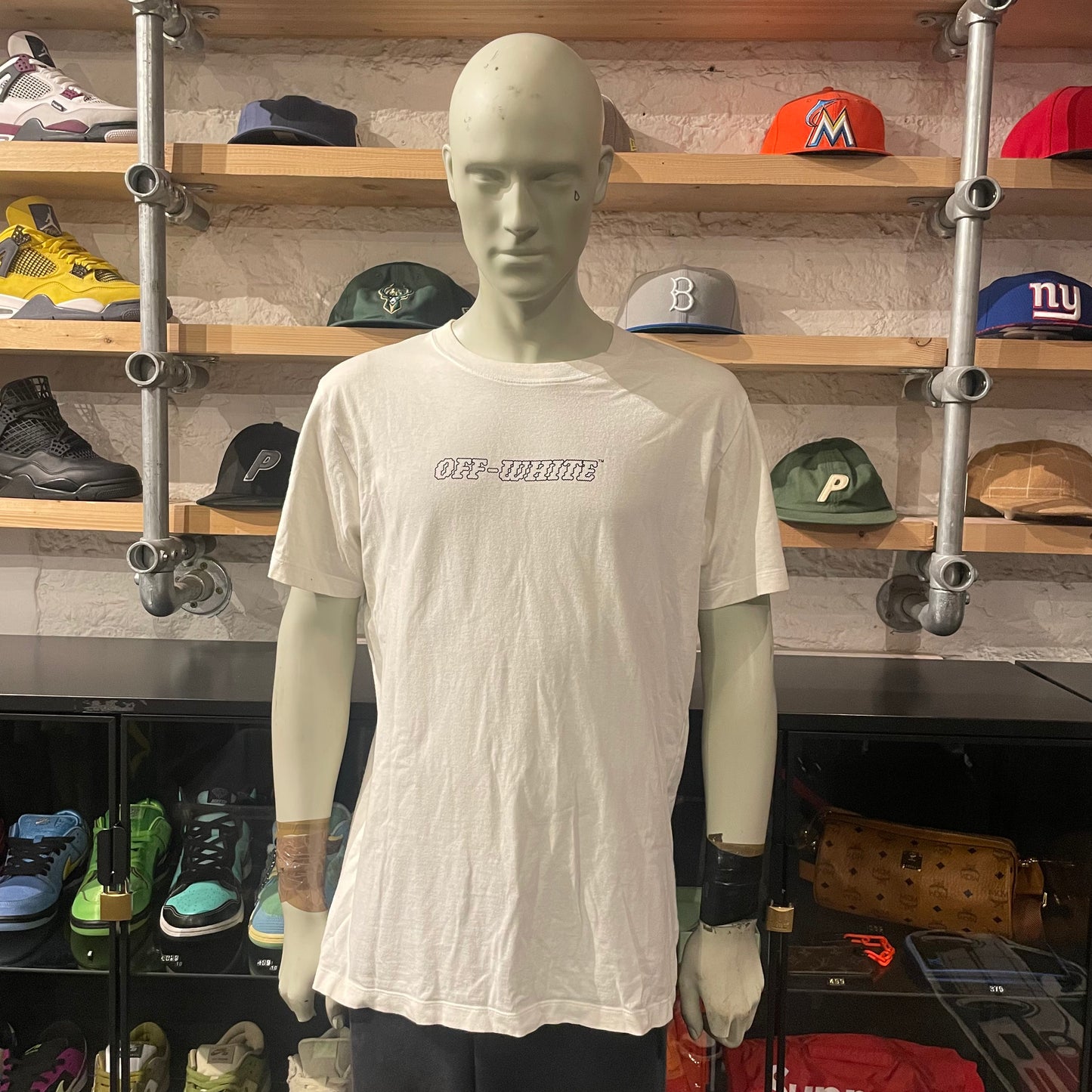 Off white Gun Finger Tee White