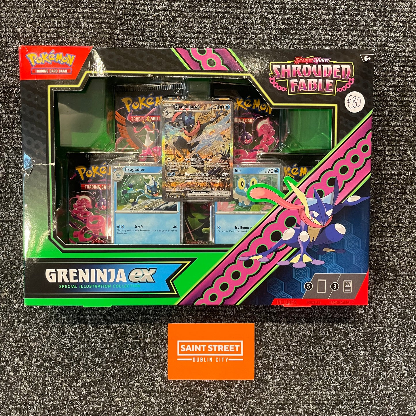 Pokémon Scarlet & Violet Shrouded Fable Ex Greninja Special Collection Box