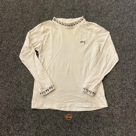 Stussy LS Tee White
