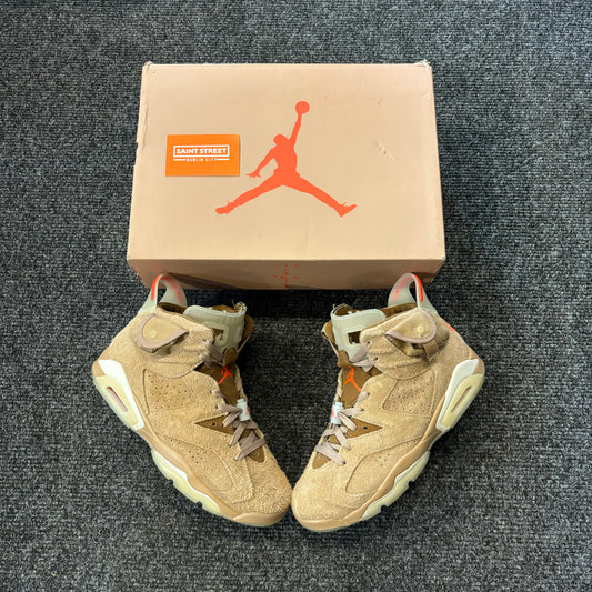 Air Jordan 6 X Travis Scott 'British Khaki'