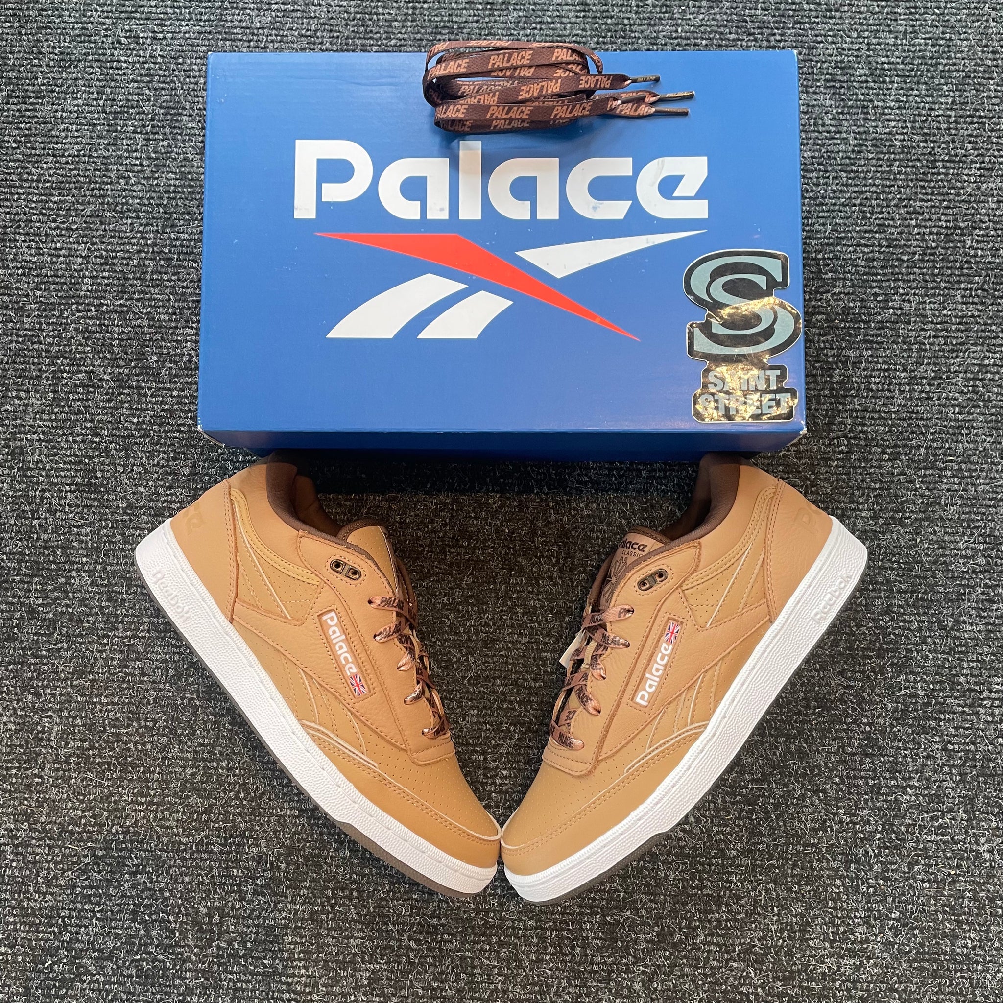 Reebok X Palace Club C Mid II Revenge Palace Soft Camel