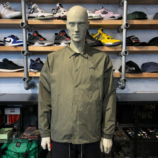 Stussy Coaches Jacket Green