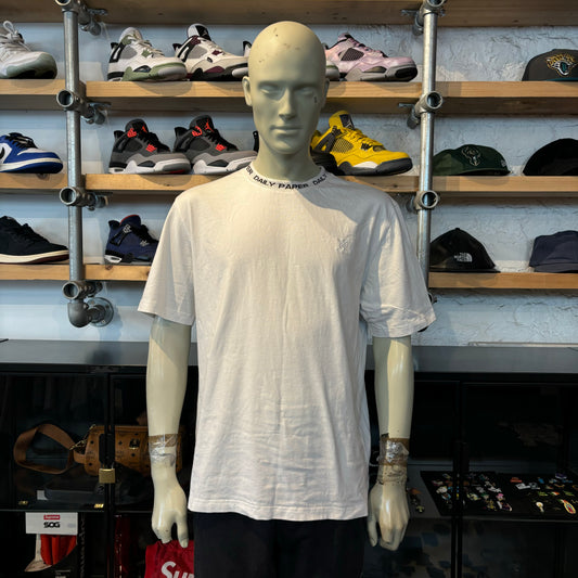 Daily Paper Neck Logo Tee White