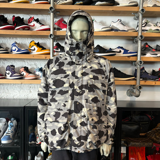 Bape ABC Camo Puffer Grey/White
