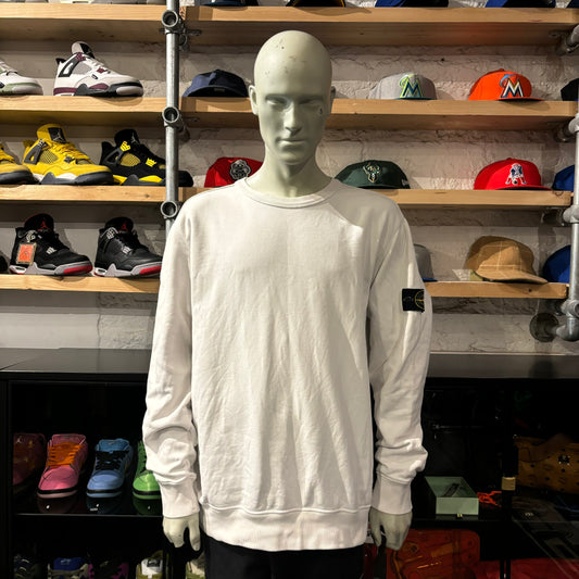 Stone Island White Crewneck
