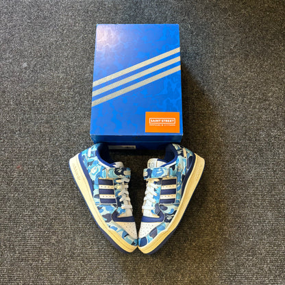 Adidas X Bape Fourm Low Blue