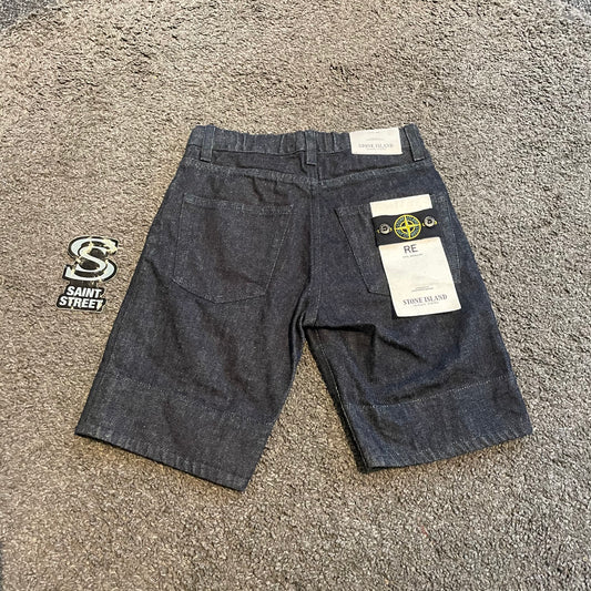 Stone Island Junior Denim Shorts