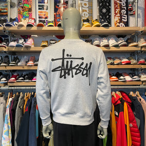 Stussy 'Logo' Crewneck Grey