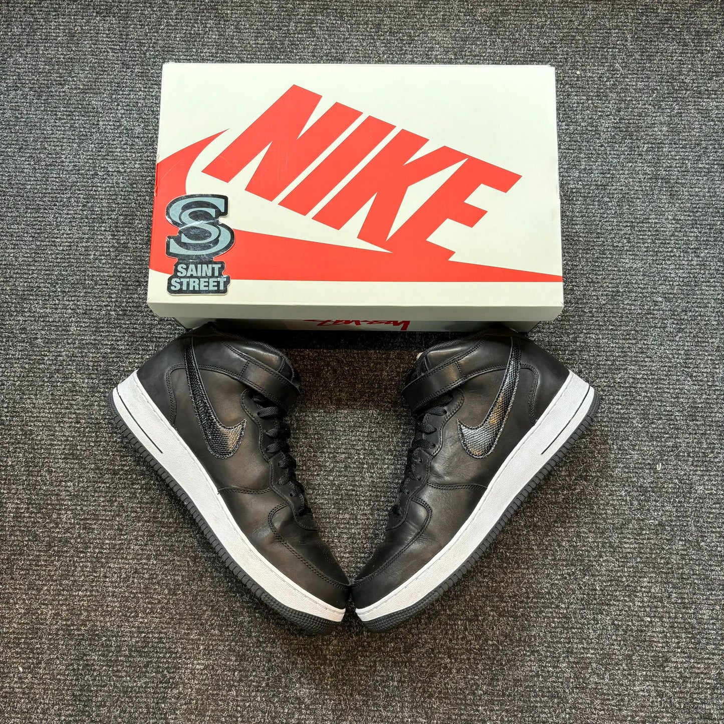 Nike X Stussy Air Force 1 Mid 'Black'