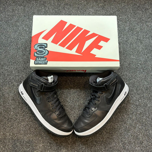 Nike X Stussy Air Force 1 Mid 'Black'