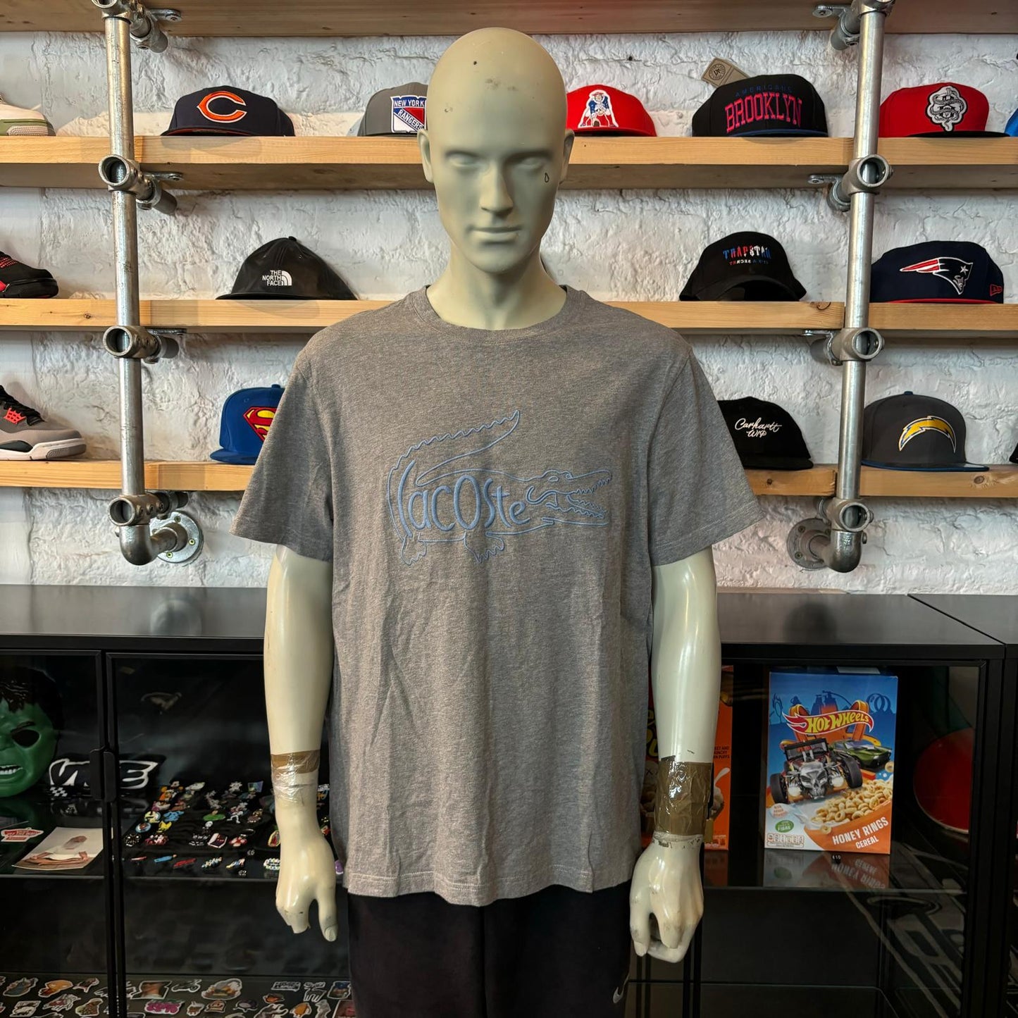 Lacoste Crocodile Tee Grey/Blue
