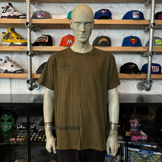 Off White '99' Tee Green/Pink