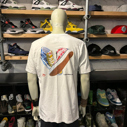 Bape X Vans Old Skool Tee White
