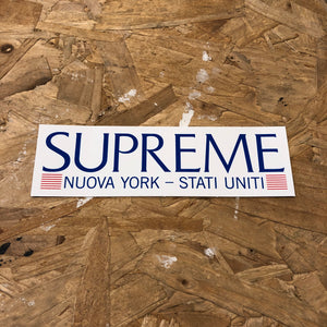 Supreme ‘Nuova York’ Sticker