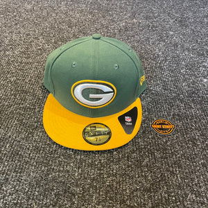 New Era 'Green Bay Packers' Green Yellow Brim Fitted