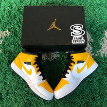 Load image into Gallery viewer, Air Jordan 1 Mid &#39;University Gold&#39; (GS)
