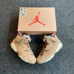 Air Jordan 6 X Travis Scott 'British Khaki'