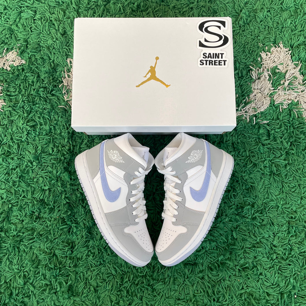 Air Jordan 1 Mid 'Wolf Grey / Aluminum' (W)