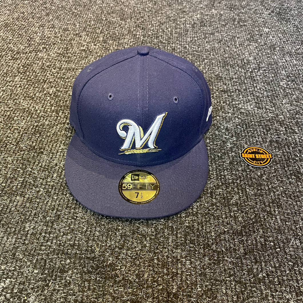 New Era 'Milwaukee Brewers' Navy Fitted