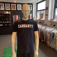 Load image into Gallery viewer, Carhartt &#39;College Logo&#39; Navy Tee
