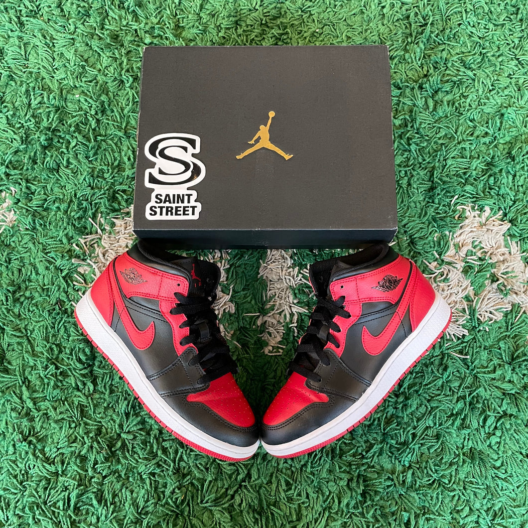 Air Jordan 1 Mid 'Bred' (GS)