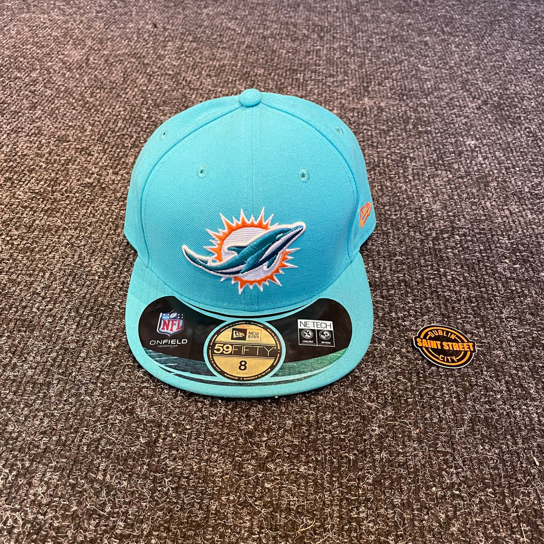 New Era 'Miami Dolphines' Teal Fitted