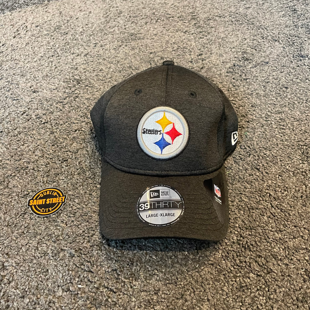 New Era 'Steelers' Wash Grey Stretch Fit