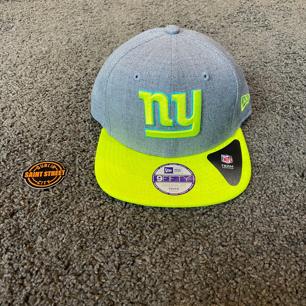 New Era Youth 'NY Giants' Grey/Neon Snapback