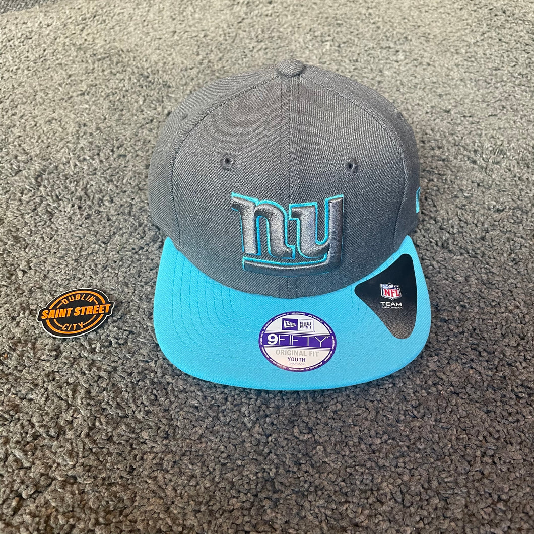 New Era Youth 'NY Giants' Grey/Teal Snapback