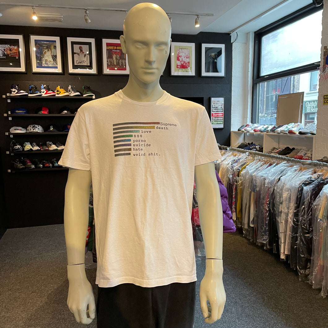 Supreme 'Chart' Tee